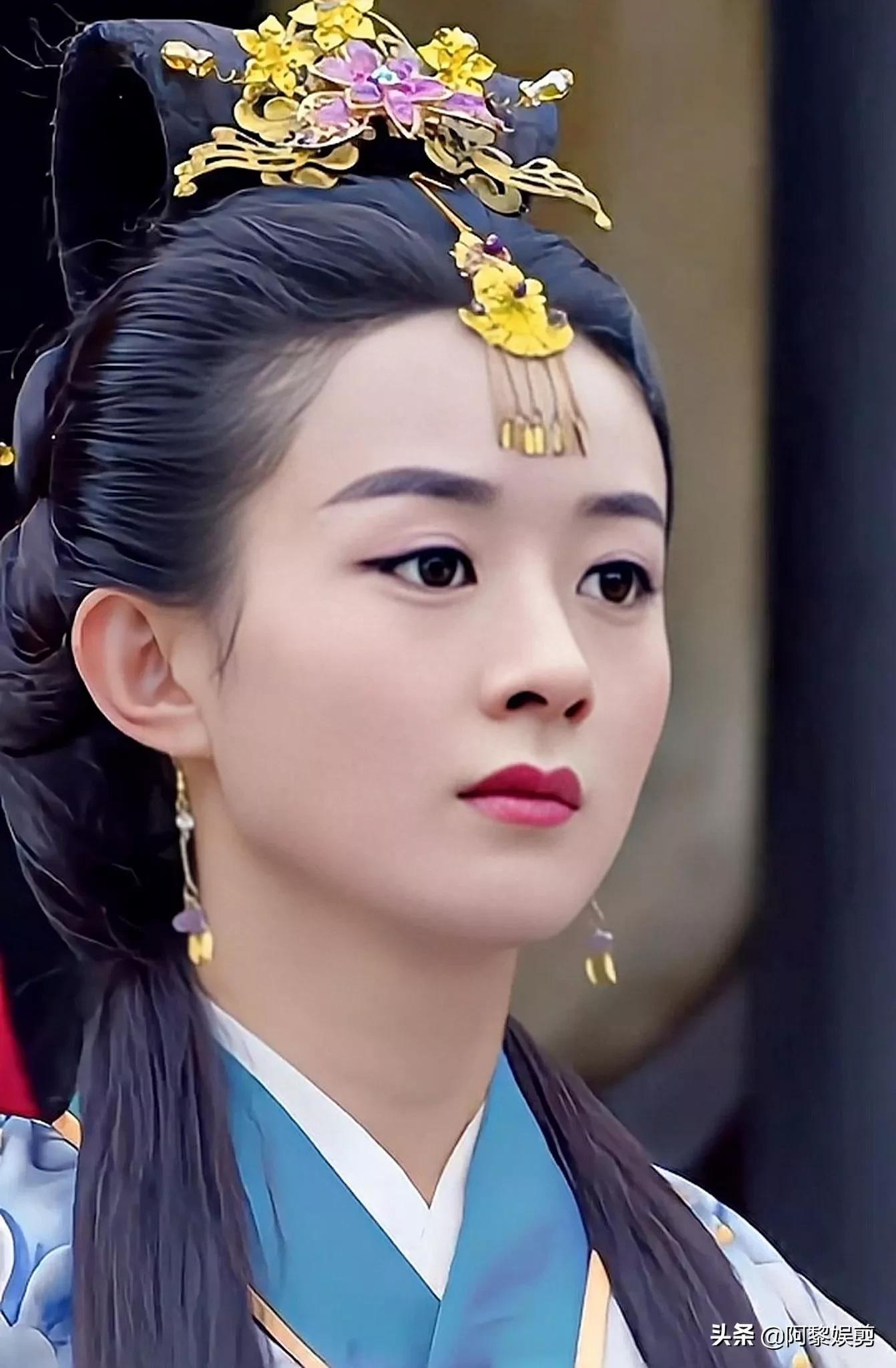 赵丽颖清纯可爱，太美了