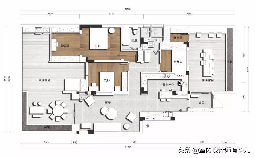 她家120㎡的房子，一楼前后带花园，全屋没有一丝俗气，温馨浪漫