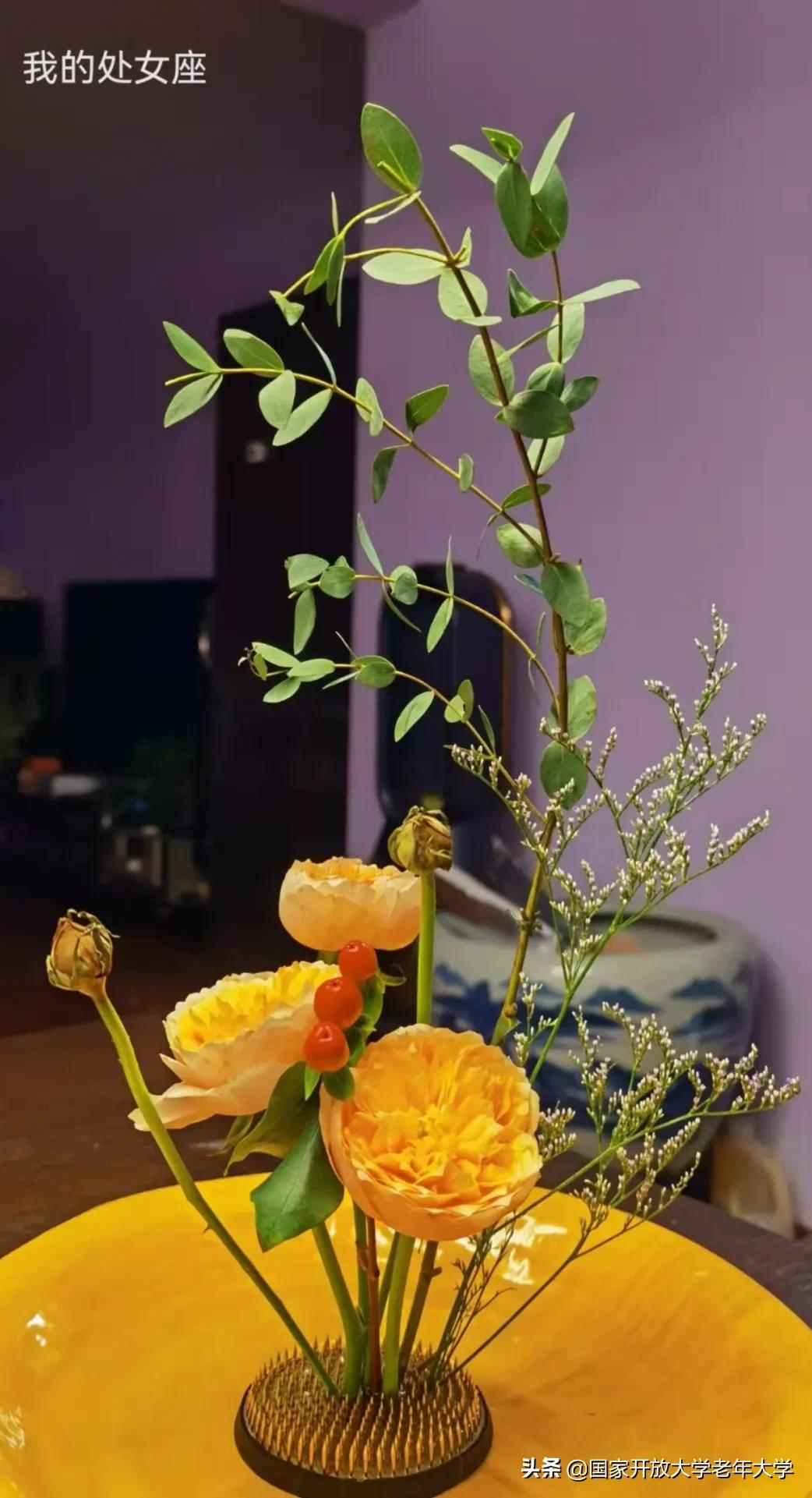 在校园·良作 | 不仅是艺术，更是生活！——《插花初级班》师生作品