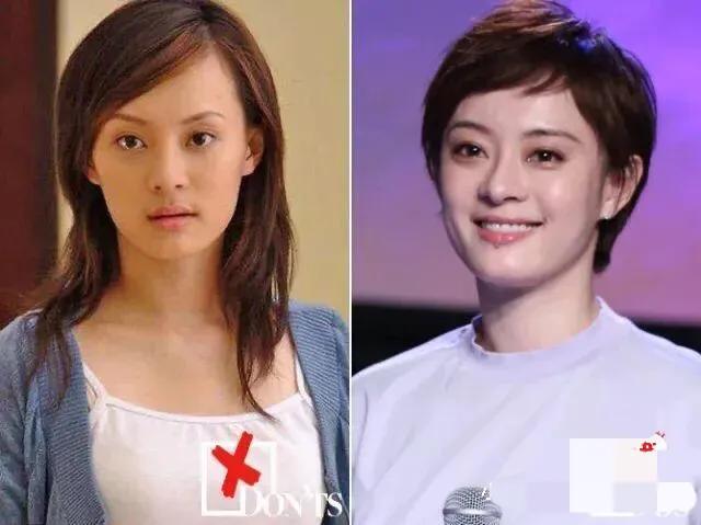 孙俪刚出道的时候是长发,那个时候没有觉得有什么不妥.