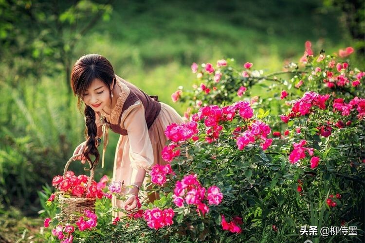 女人和花拍照的唯美句子_晶羽科技