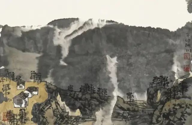 他的画激情迸发，境界博大