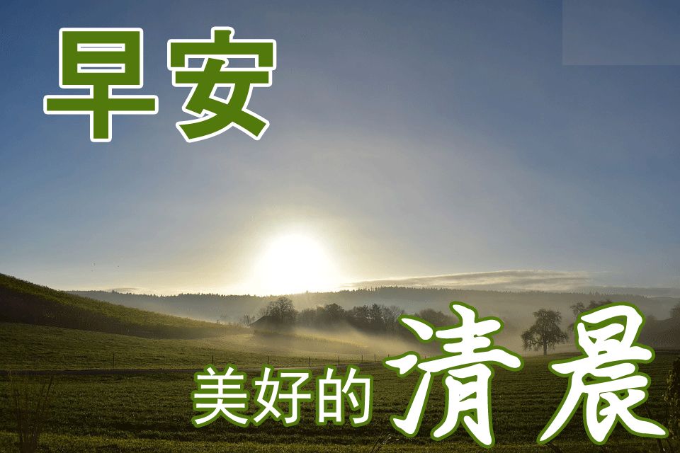 漂亮的风景早上好图片带字 暖心的早安问候语 美好的一天要开心图片