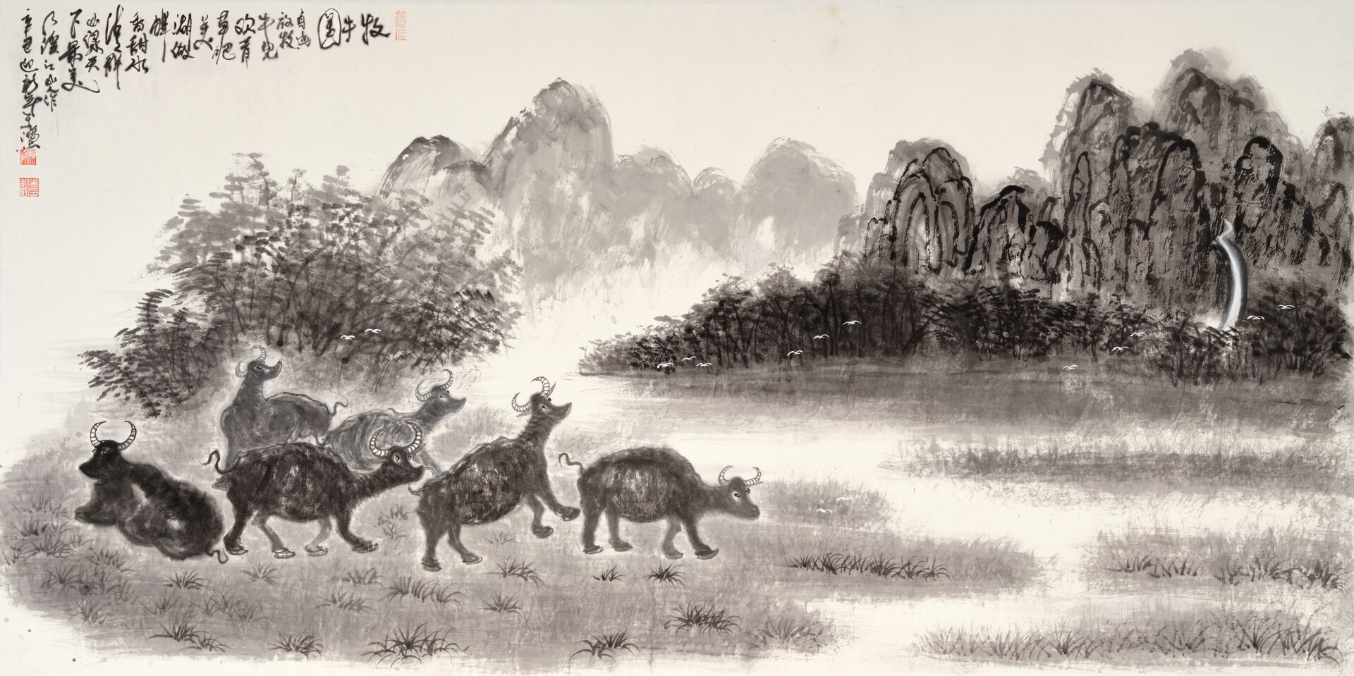 牛画,牛人,牛劲,李可染朱祖国成功的奥秘