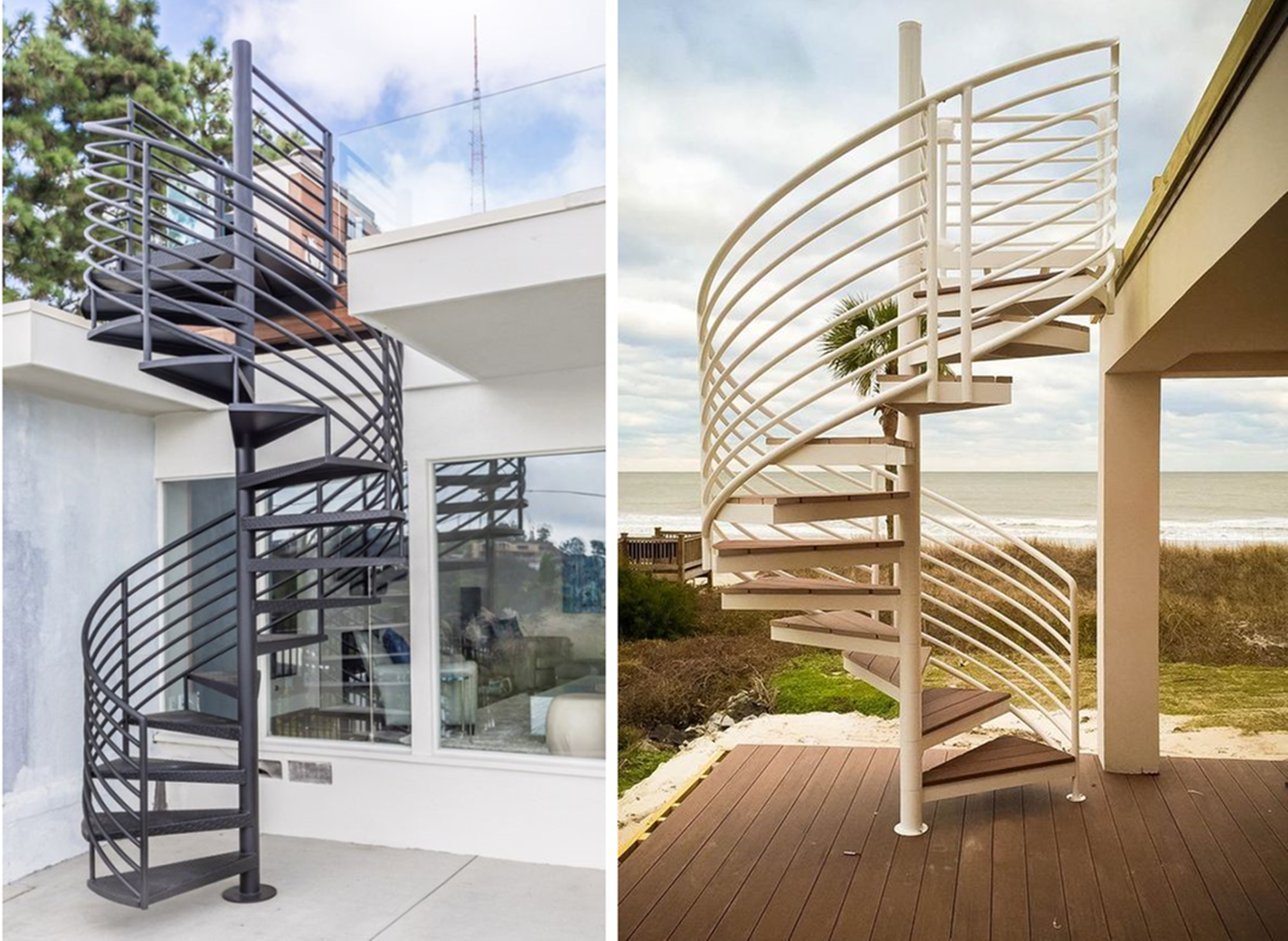 等盖了自建房,想要尝试装2个楼梯,一个在室内,一个放院子里用