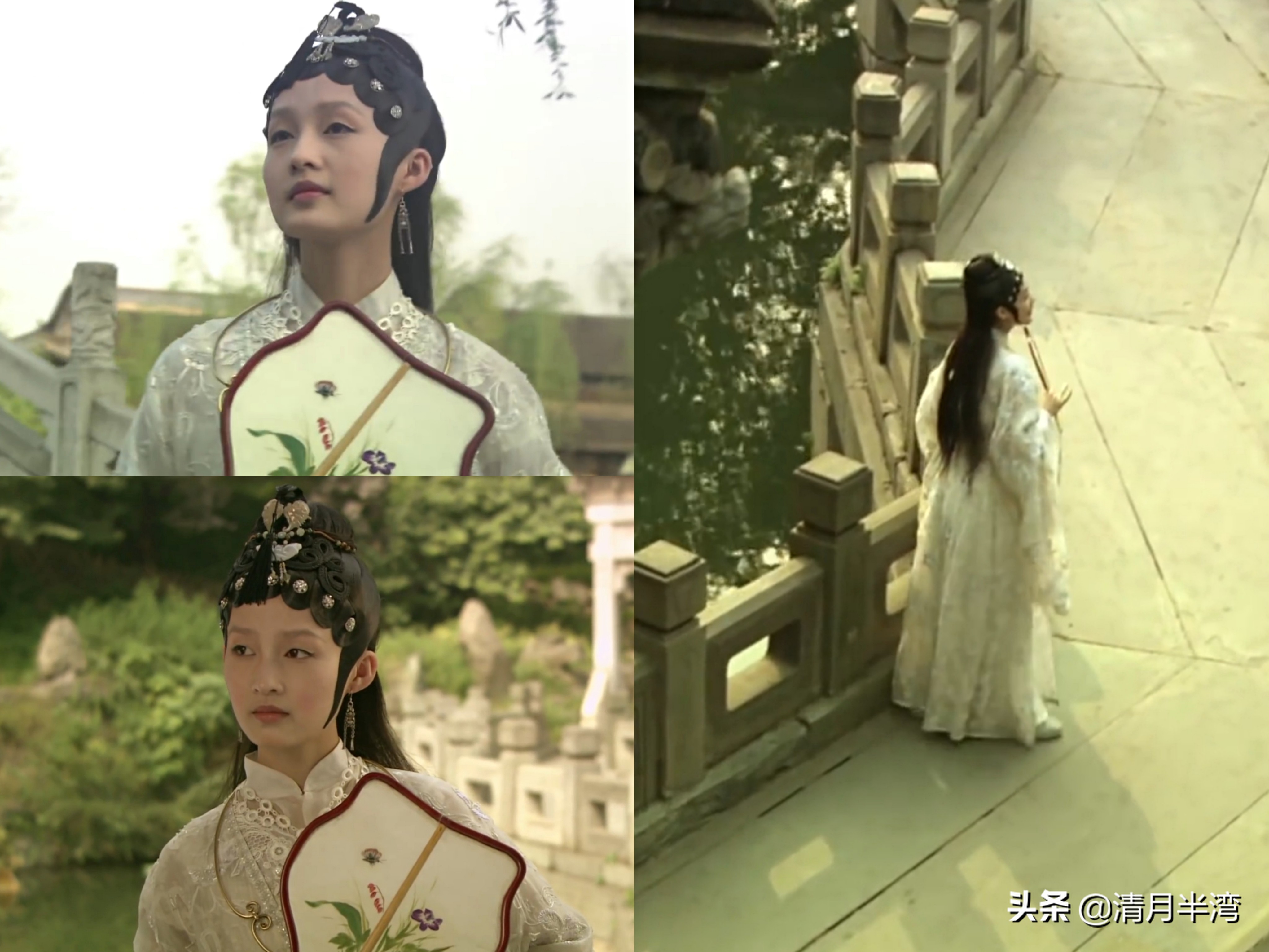 同样是演“宝钗扑蝶”，张莉灵气四溢美如画，李沁木头桩子干扑腾