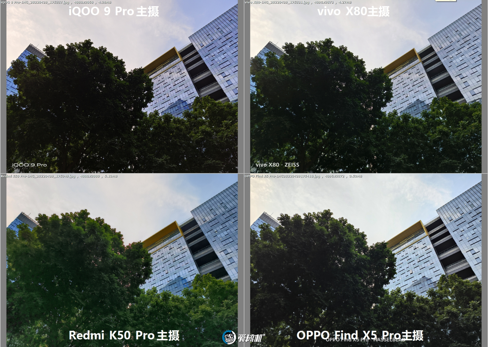 发哥翻身，vivo X80、K50 Pro、Find X5 Pro、iQOO 9 Pro拍照对比