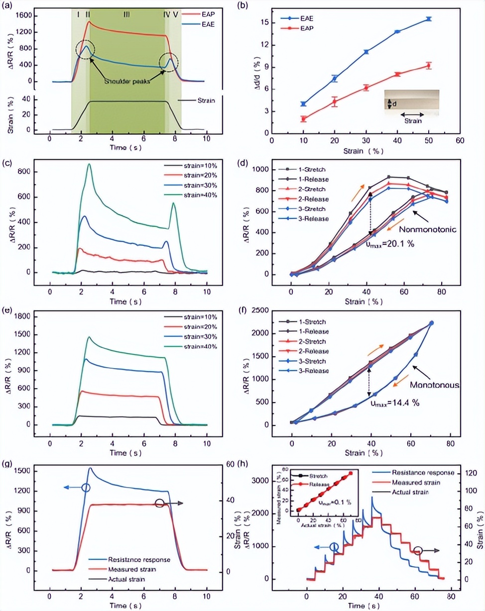 《AFM》清华大学：可打印导电弹性体用于高保真监测动态应变