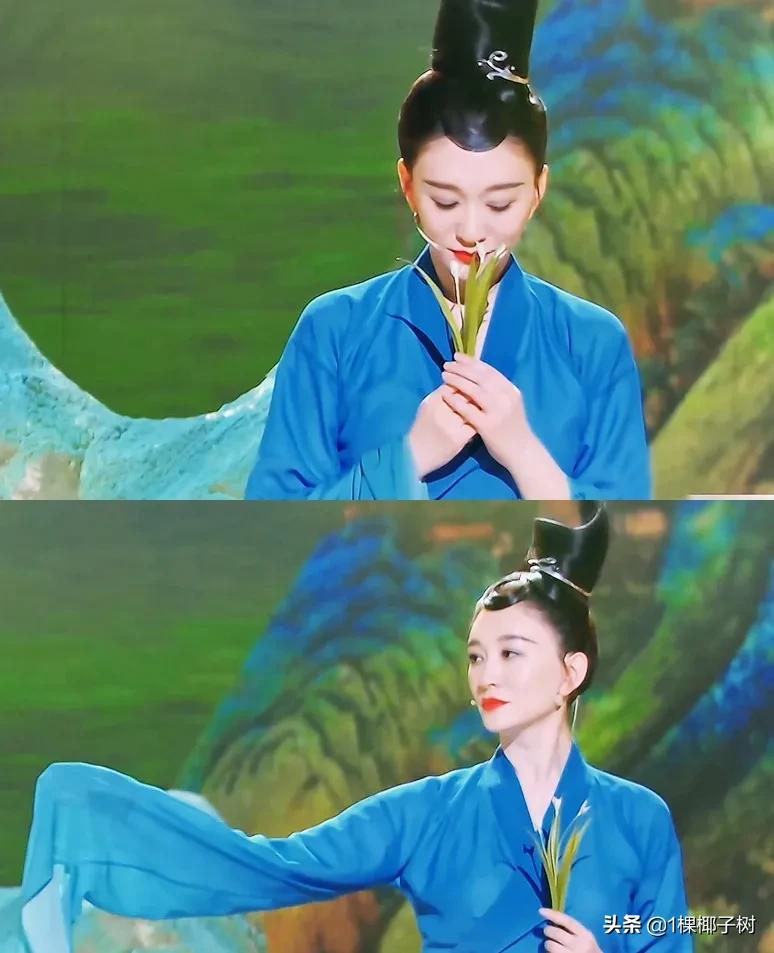 水墨画的李小冉 清新脱俗 媲美瑶池王母