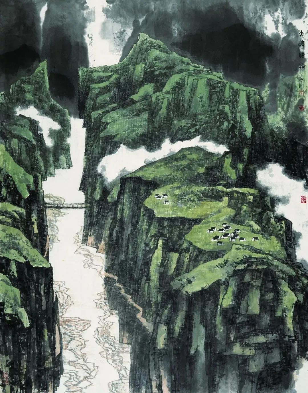 他的画激情迸发，境界博大