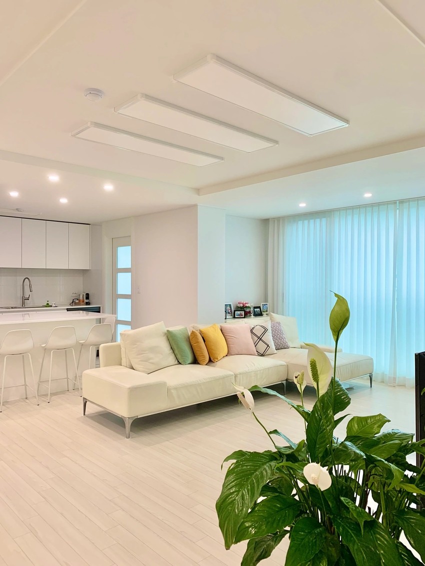 123m²的精装房，15万砸成大白墙：白白净净才是一个家最好的状态