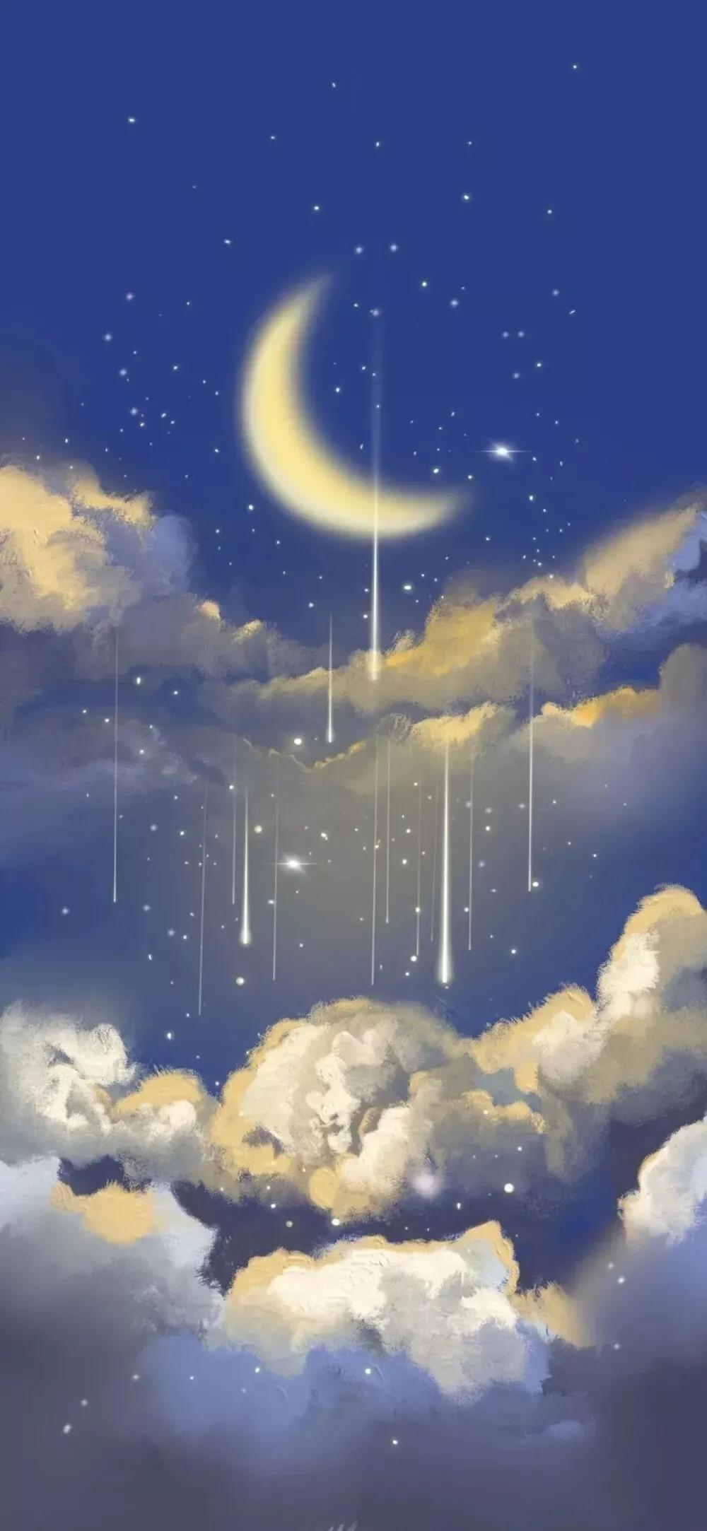 你是我的星辰大海～星空,月亮系列壁纸,背景图