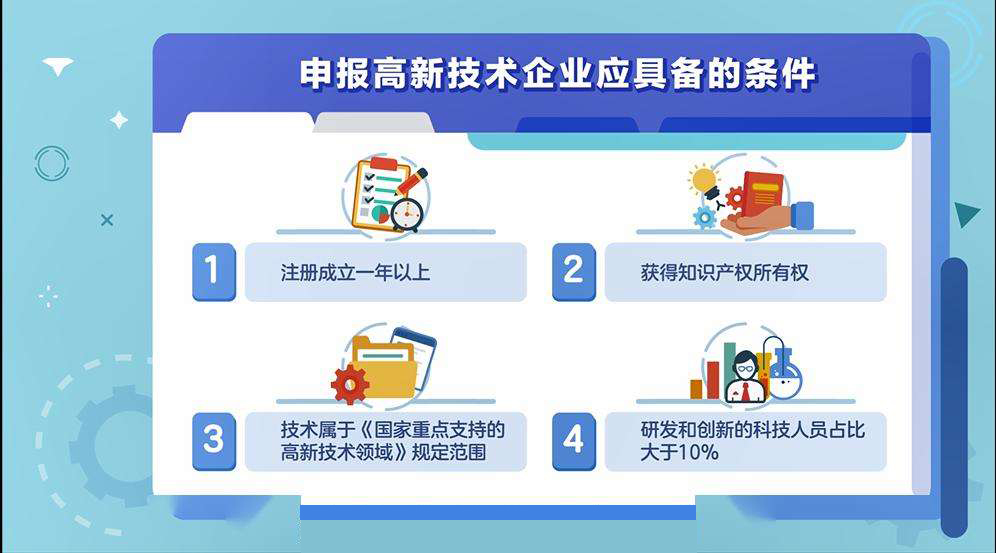 高新企业认定条件,高新企业认定条件是什么?