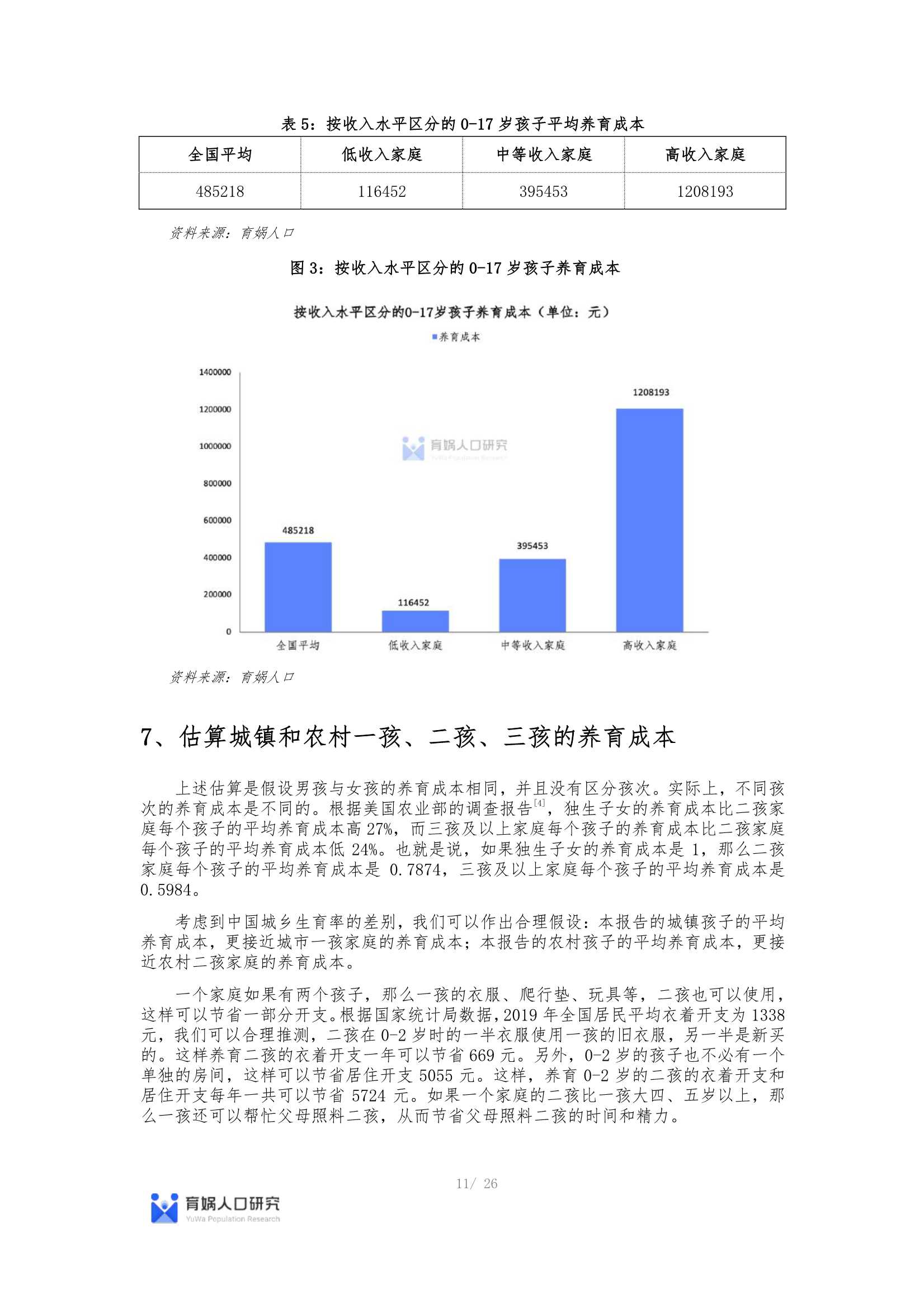 最新中国生育成本报告2022版：0-17岁养娃成本全国平均48.5万