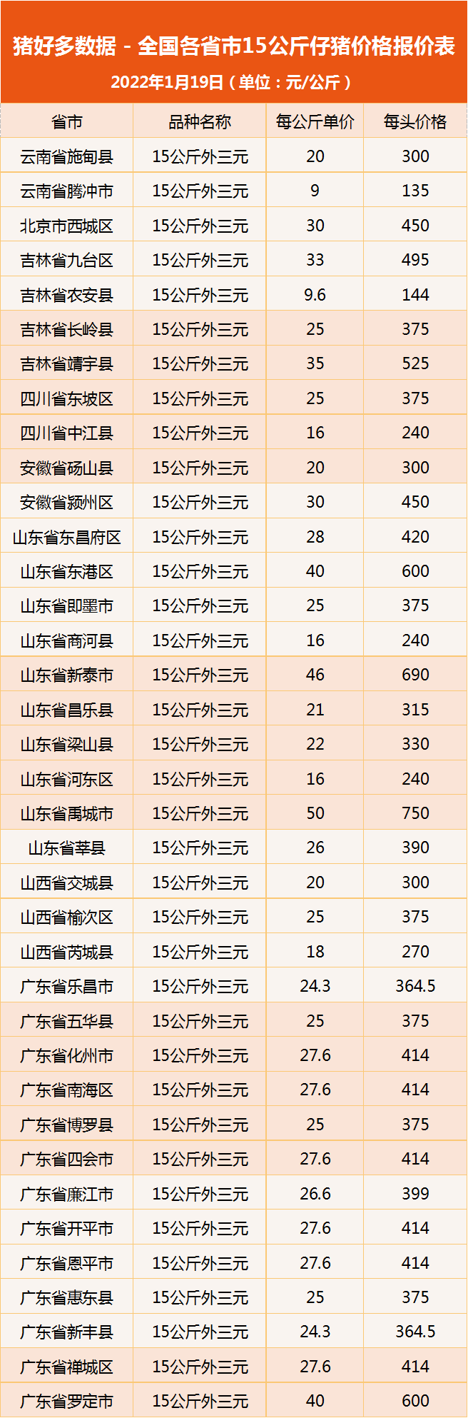 1月19日仔猪价格：震荡调整！春节备货逐步展开，还会涨吗？