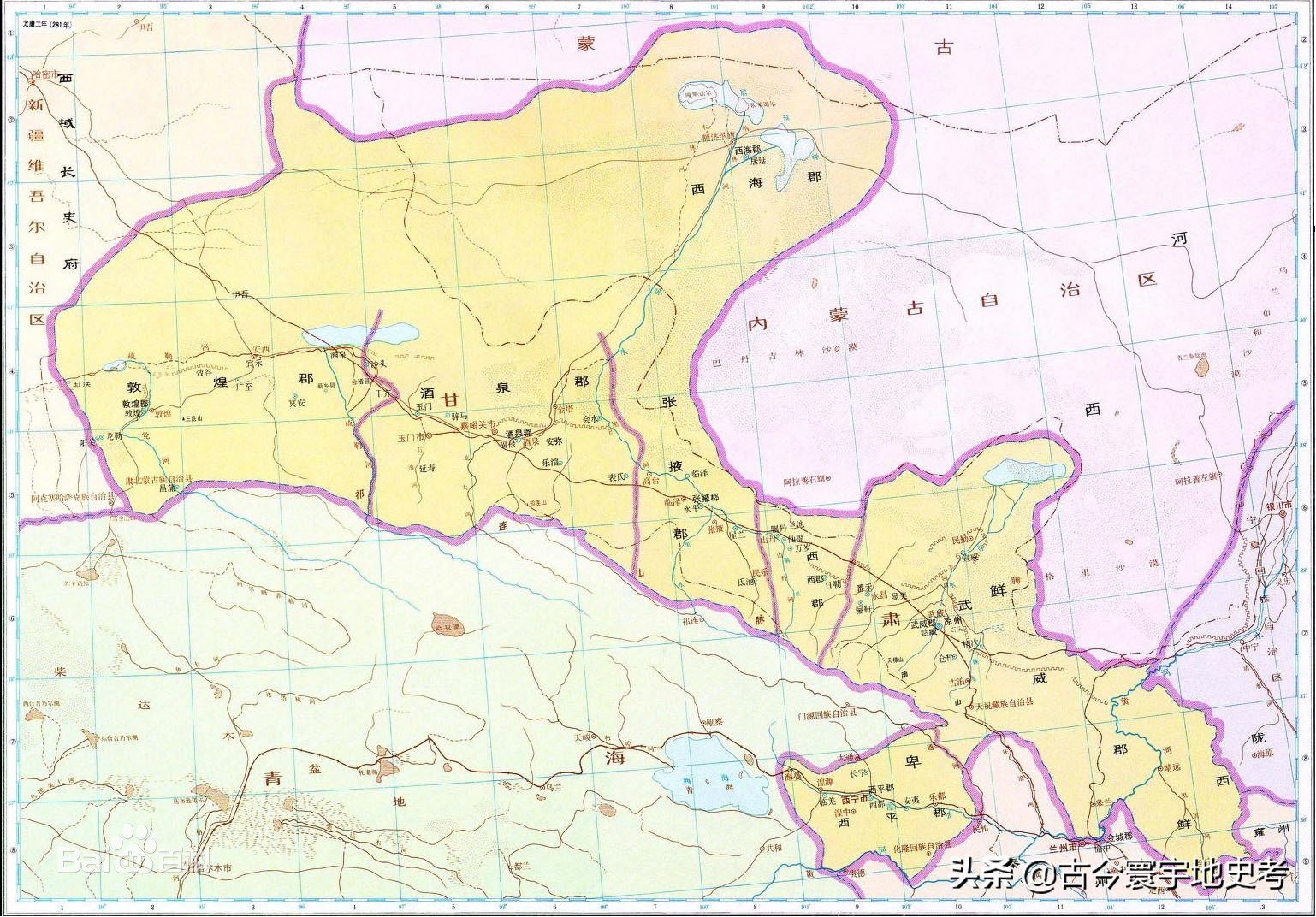 西晋地图(晋朝地方区划地图)