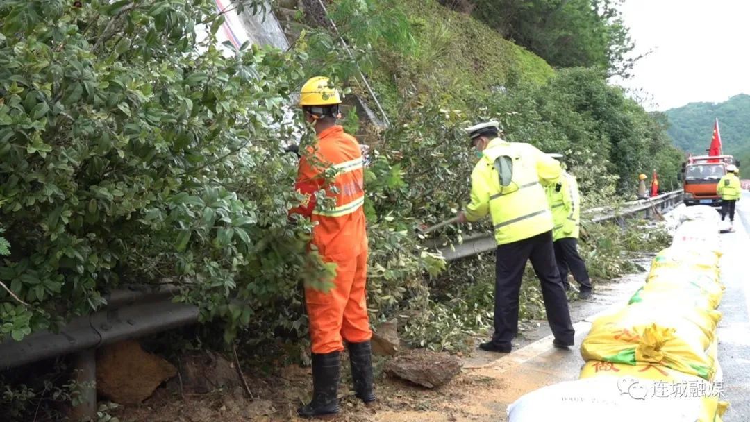 防灾减灾 | 连城：连续降雨致边坡塌方 高速交警联合多部门紧急处置