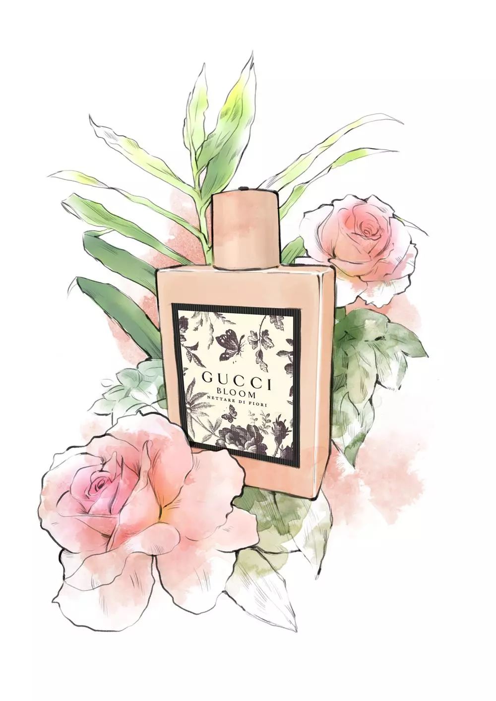 Gucci bloom古驰花悦绽放系列香水，让人有一种置身于花园的感觉