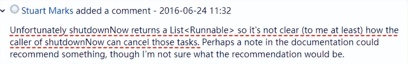 看起来是线程池的BUG，但是我认为是源码设计不合理