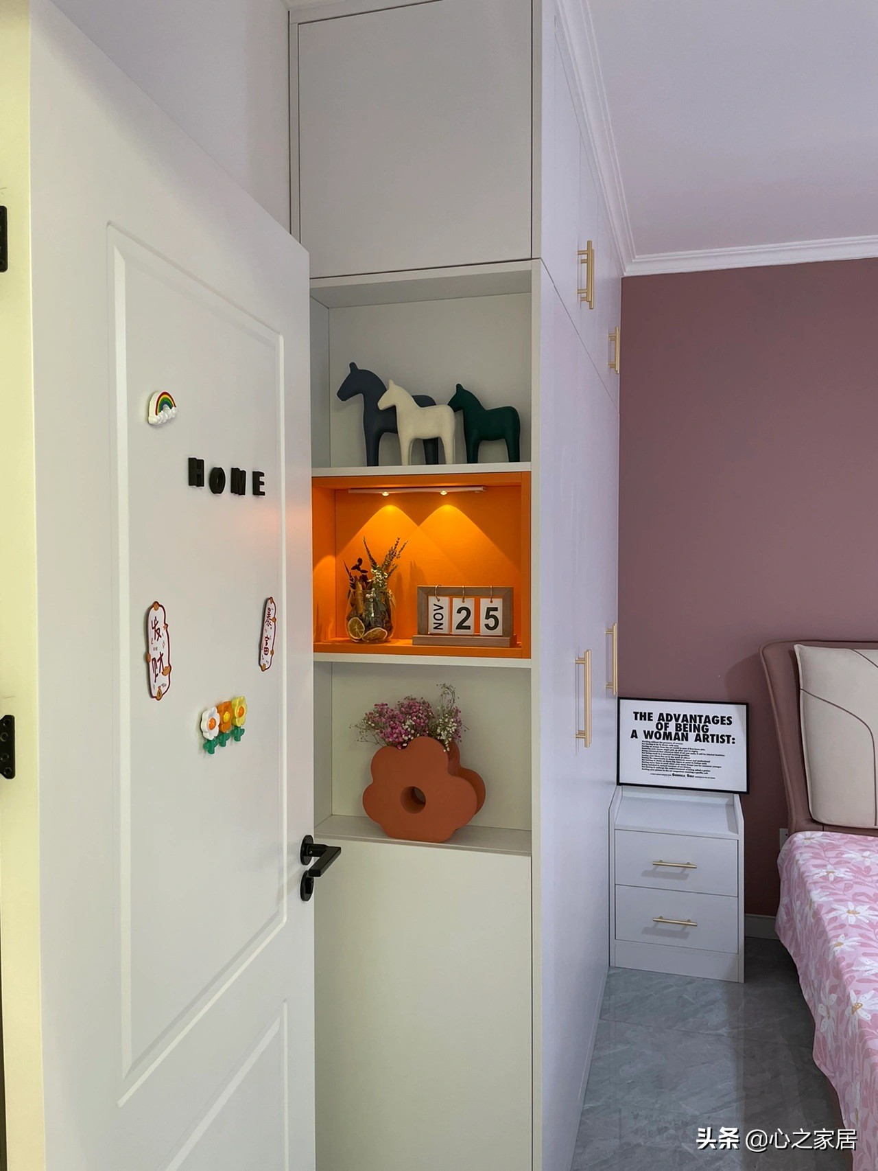 65㎡完全靠自己设计的新家，虽然只是两居室，但却充满精致和温馨