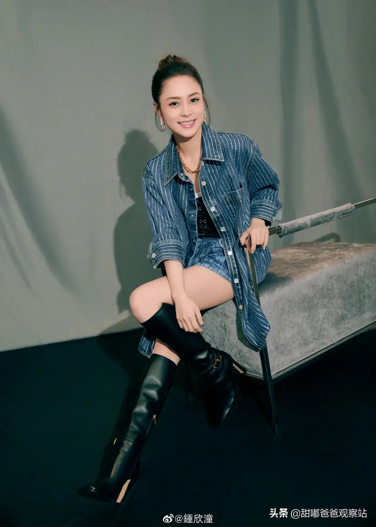 阿娇瘦了，刚刚发了一组美照