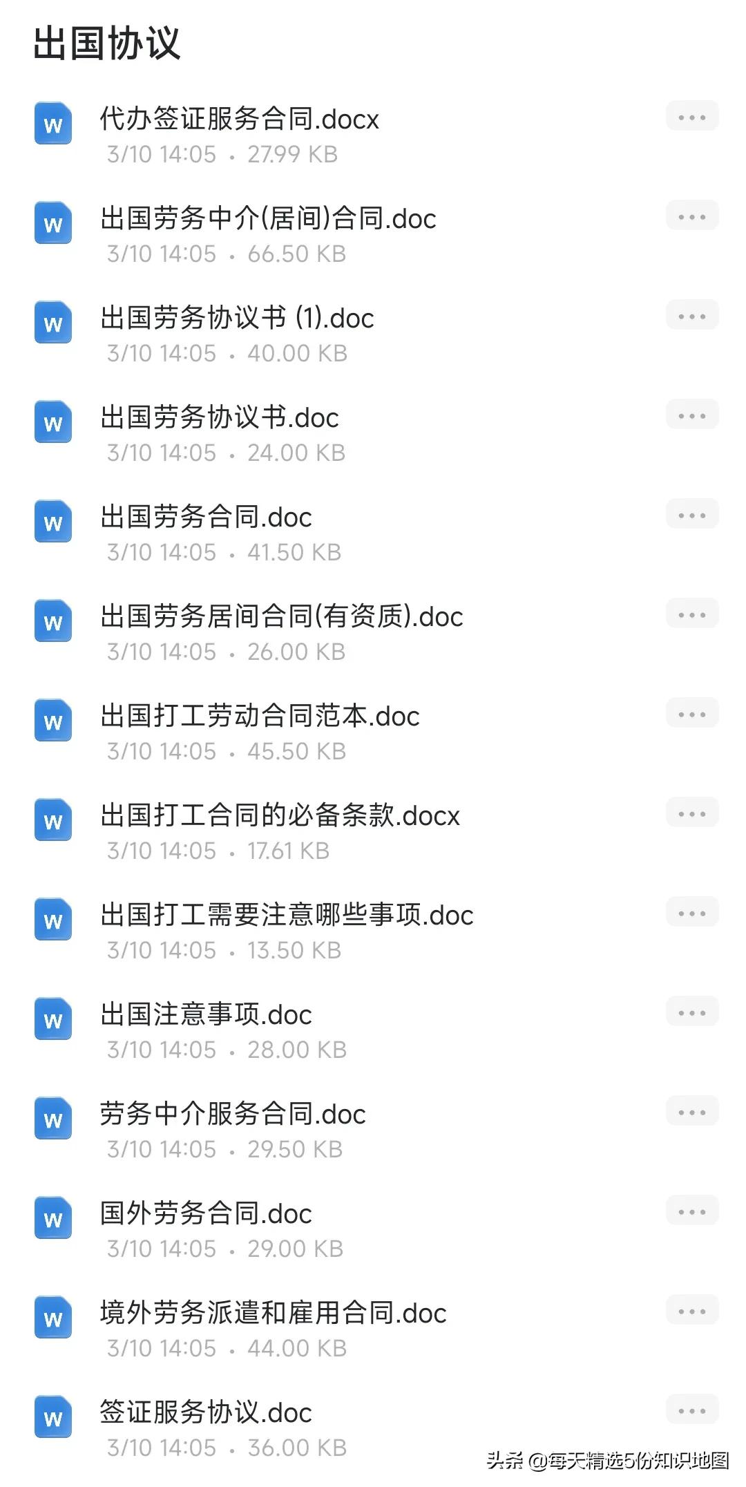 3个人花了5天时间整理出这「商业合作常用的800份合同模板」