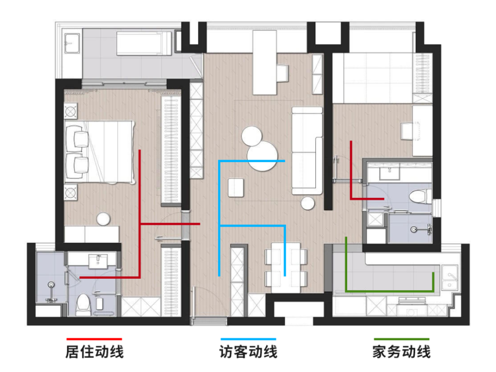 高层通风井户型图图片