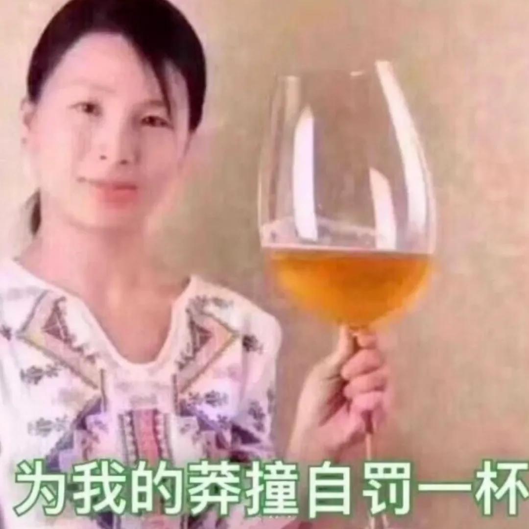 表情包｜为我的莽撞自罚一杯