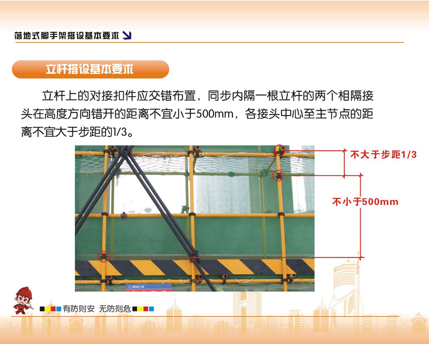 脚手架搭设的示例图解，看完没有学不会的