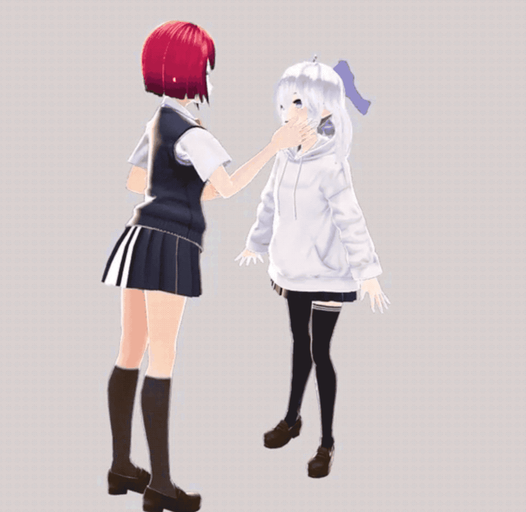 拒绝穿模！新方法让虚拟偶像无障碍“贴贴”，8000网友追着点赞