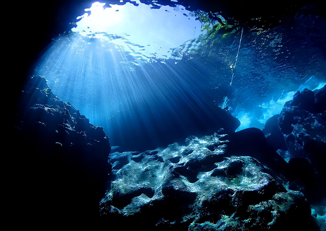 世界上最大最深的海图片