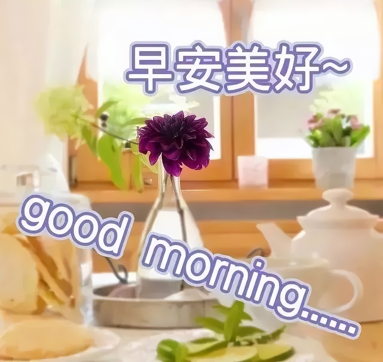 漂亮的风景早上好图片带字 暖心的早安问候语 美好的一天要开心图片