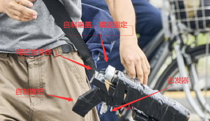 安倍晋三中枪现场画面，击中他的竟是一把自制“土枪”-第6张图片
