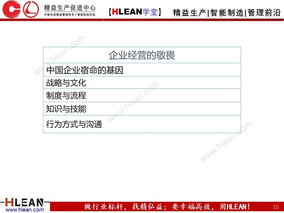 「精益學堂」總經理領導力提升 如何從優秀到卓越（上篇）