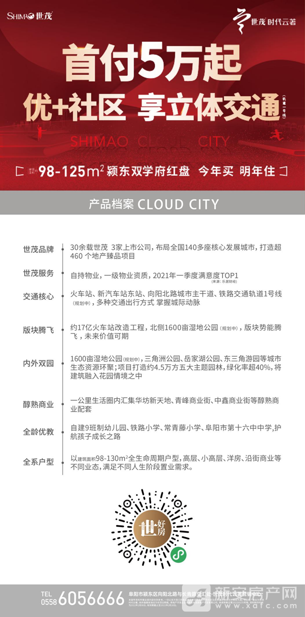 这个夏天 阜阳楼市的人气被世茂时代云著承包了
