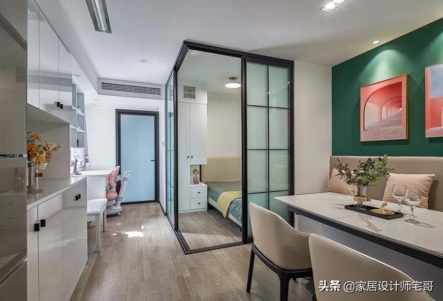北京38岁妈妈和女儿的家：35㎡打造2居室，装修不豪华，但很舒服