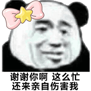 谢谢你啊，这么忙还亲自来伤害我