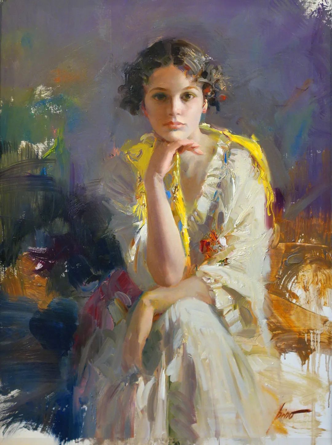 唯美色彩,潇洒笔触——德埃尼的作品