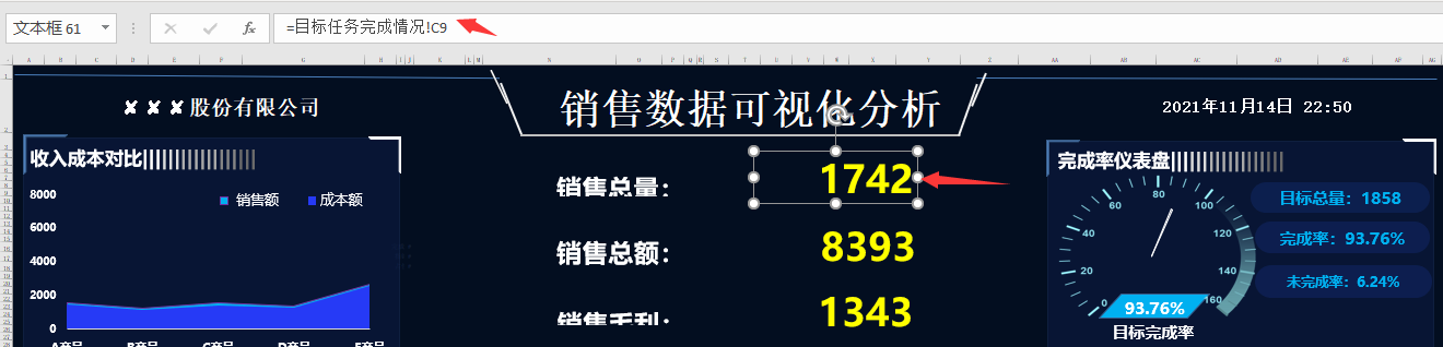 Excel销售数据可视化分析看板，多图动态图形图表，轻松套用