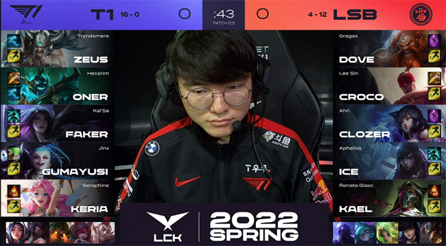 LOL-LCK：小吕布薇恩圣银弩箭斩获三杀，T1让一追二LSB豪取17连胜