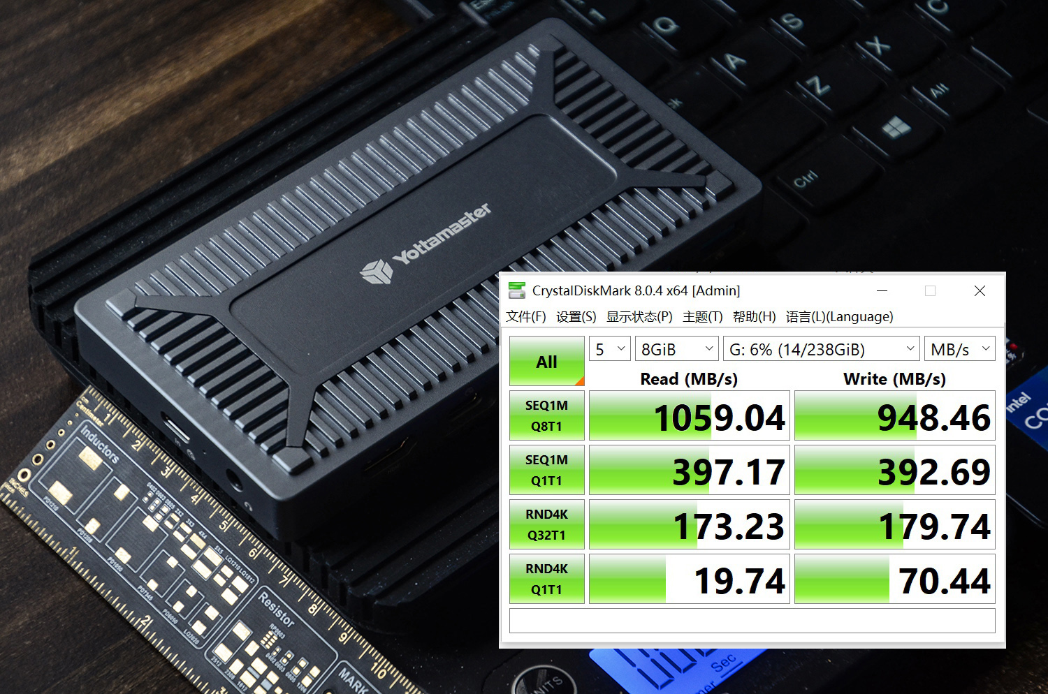 9口扩展+USB3.1硬盘盒：尤达大师SO6-C3