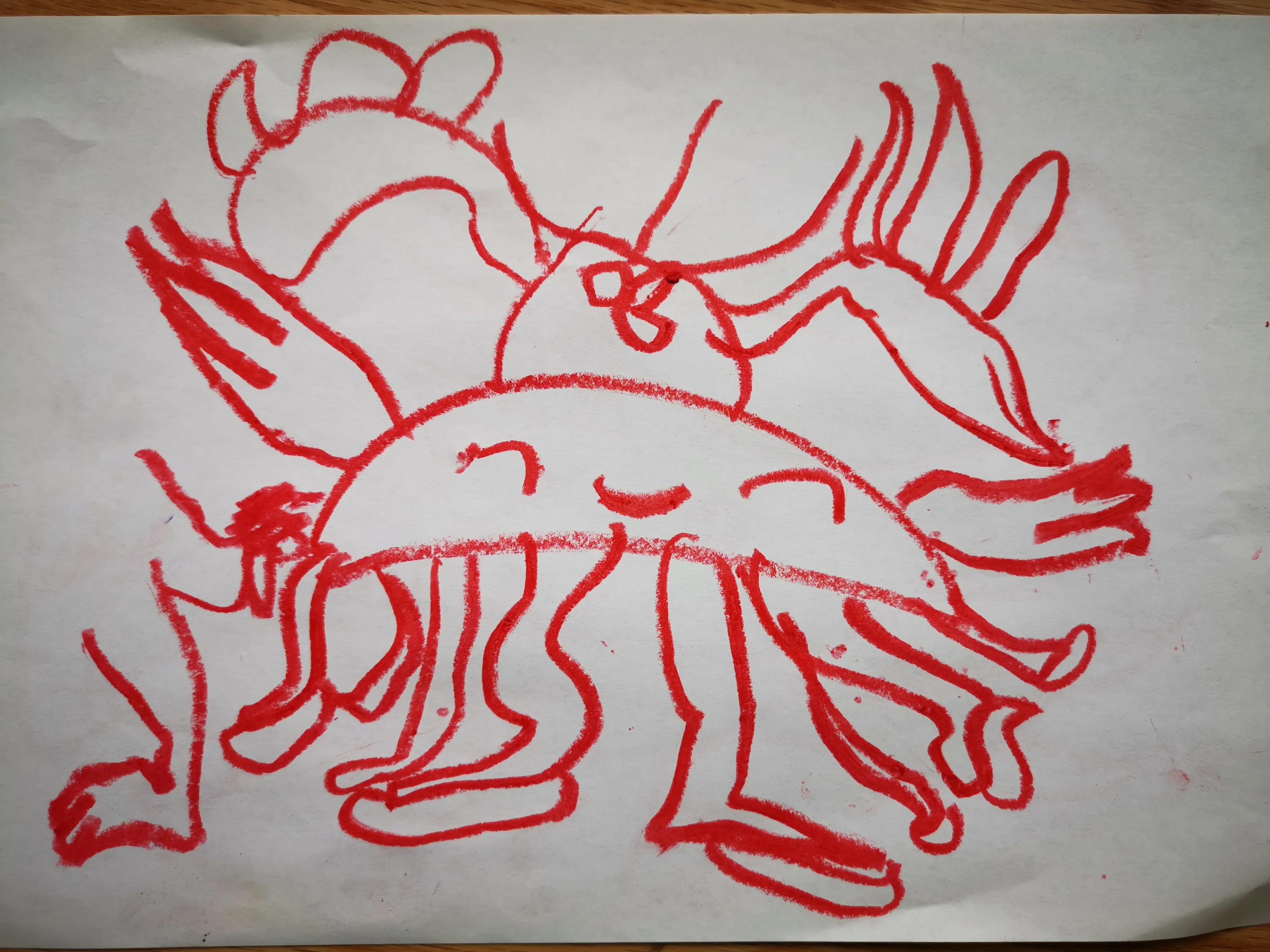 四岁儿童涂鸦