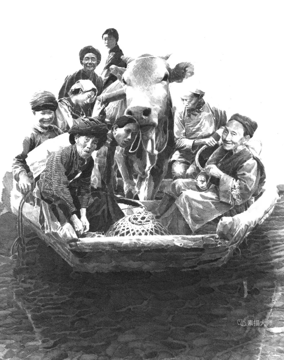 当代著名画家李晨,《边城》高清插画!| 情感与绘画语境的结合