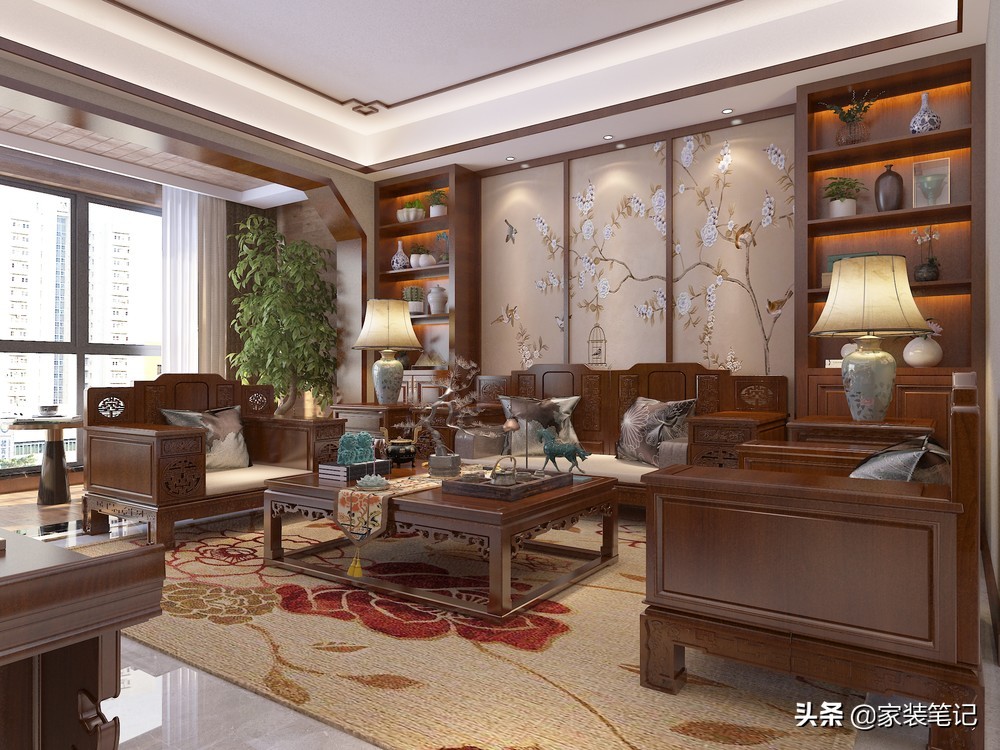 长沙70后夫妻，买180㎡四居室，装传统中式，看上去庄重，有品味