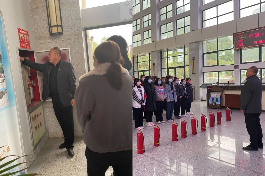 红河谷景区开展园区内消防培训演练活动