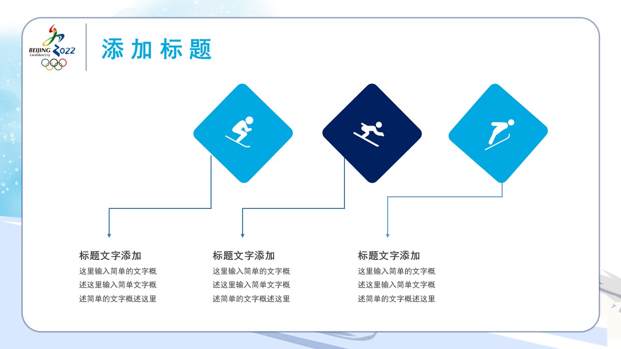 奥运会项目有哪些ppt(时尚2022北京冬奥会运动内容介绍PPT模板)