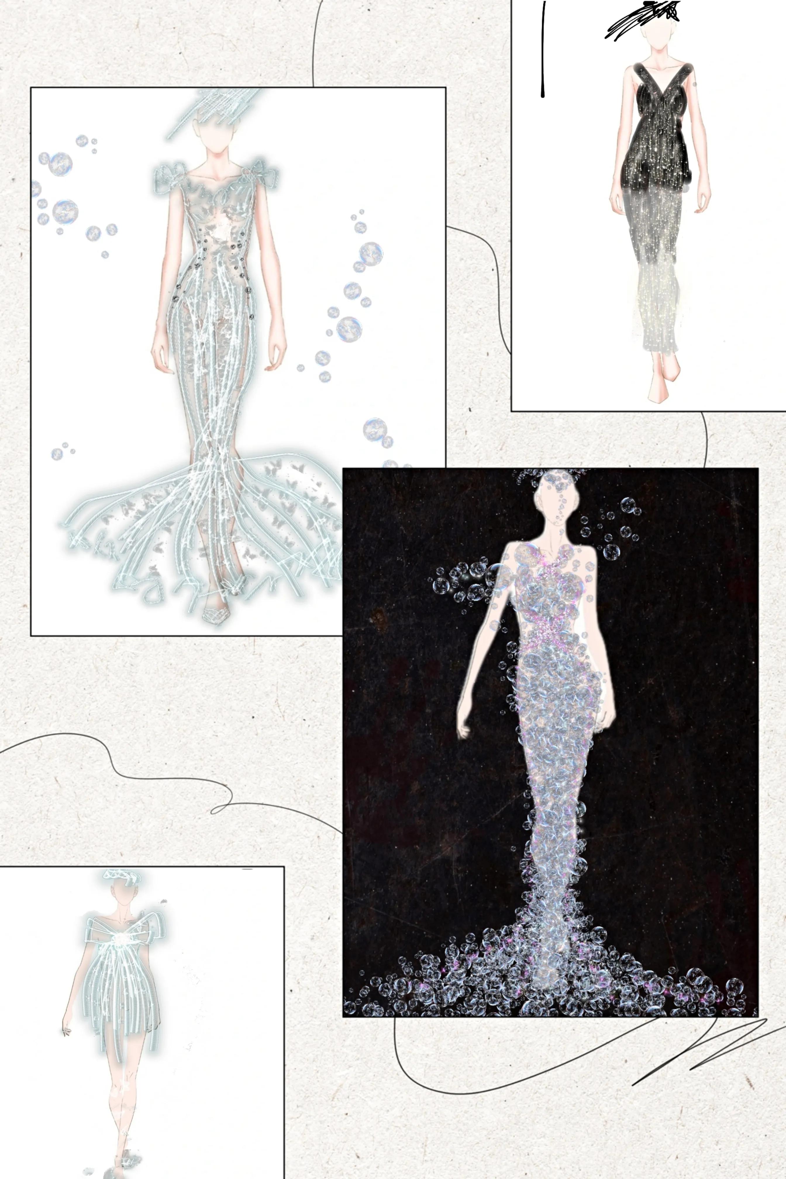 子小时候都有自己梦想的婚纱吧 76157615我超级喜欢看礼服秀