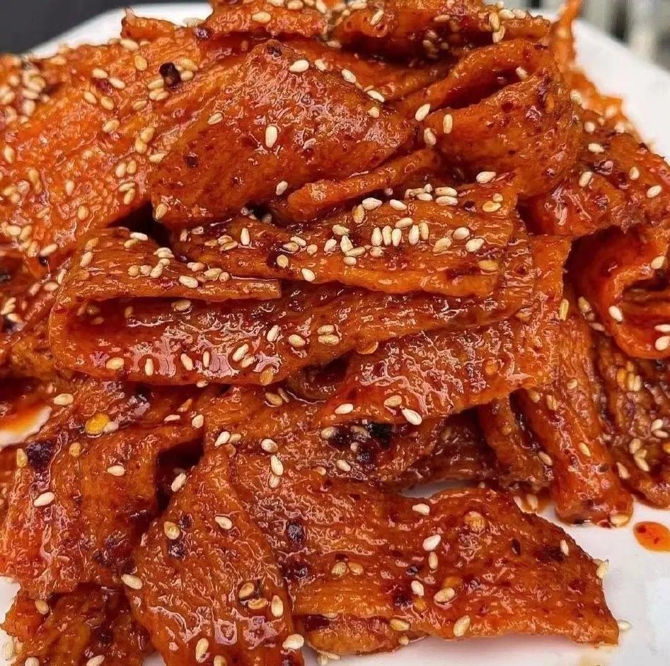 手工辣条一根一根又一根,吃得停不下来