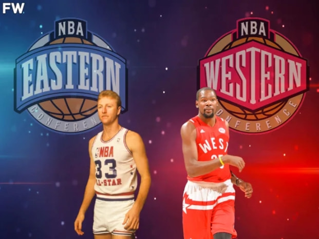 nba东部队有哪些(美媒列历史东西部全明星首发：OK 杜库VS詹皇乔丹，谁能赢？)