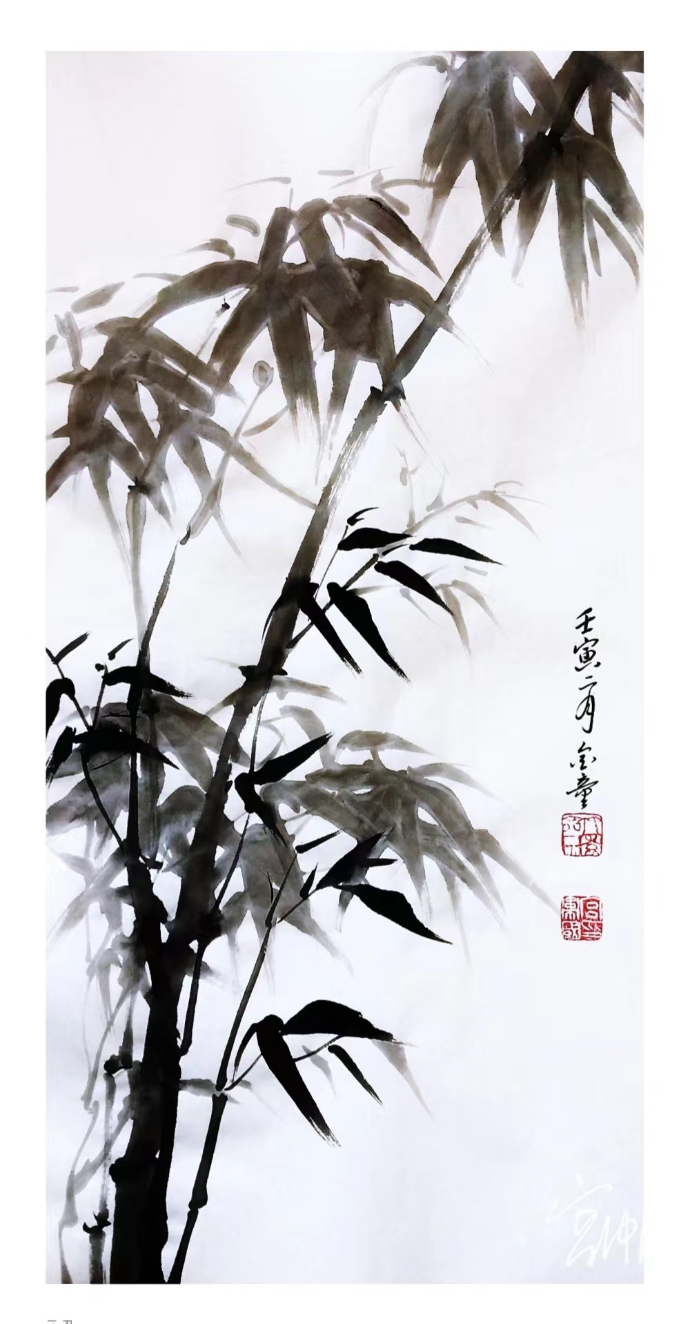 宫卫国书画作品欣赏——喜鹊报春 作者：宫卫国（金童）